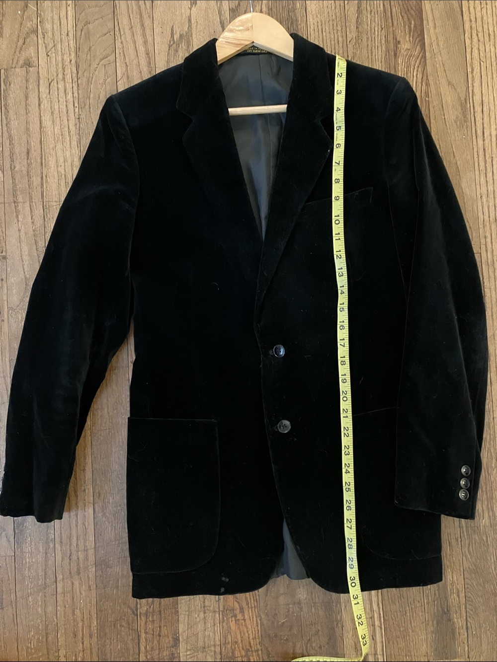 Men's Black Velvet Sport Coat - Classic Tailored Blazer
